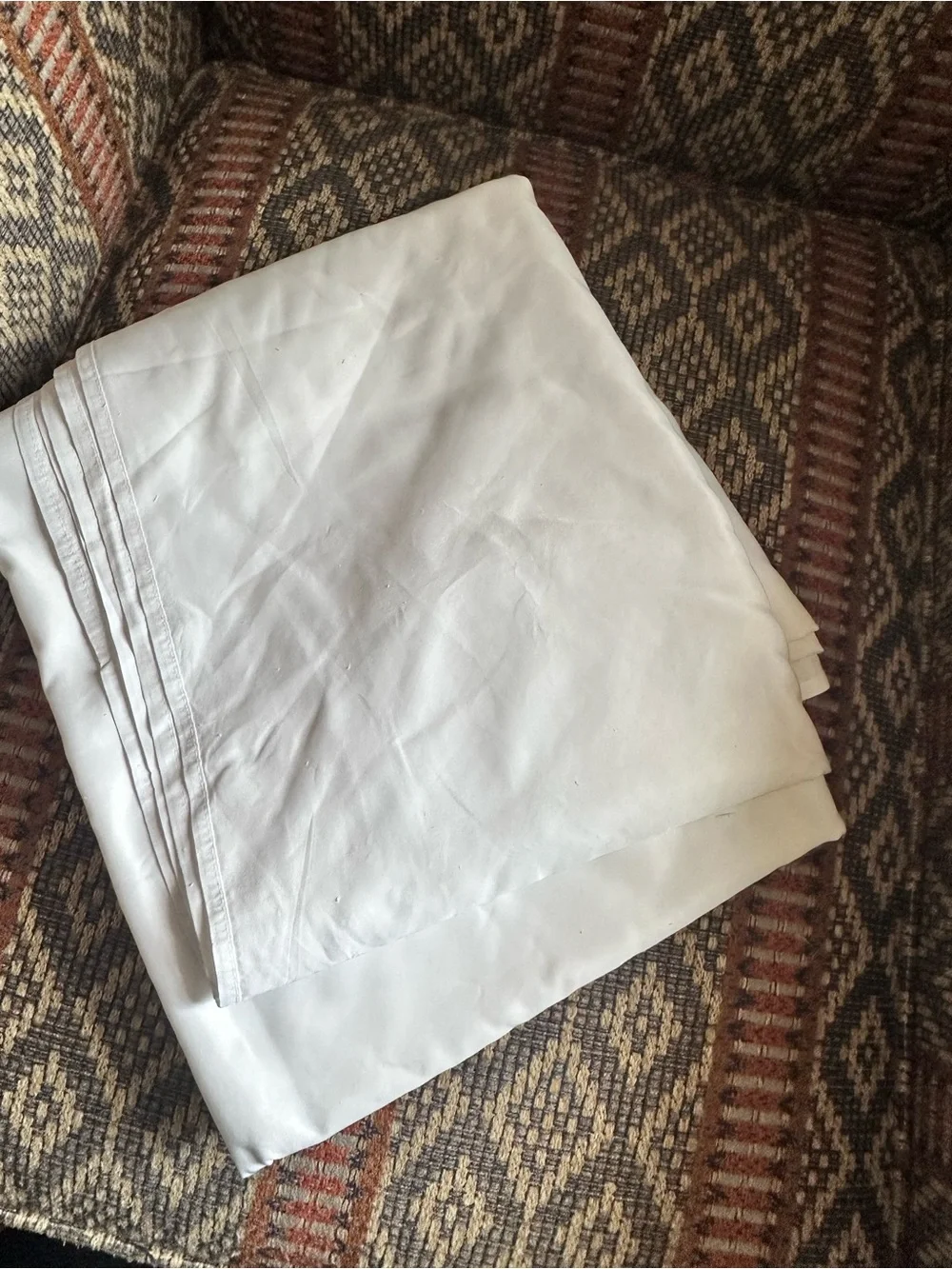 Monarch Cypress Microfiber White Queen Size Flat Sheet
